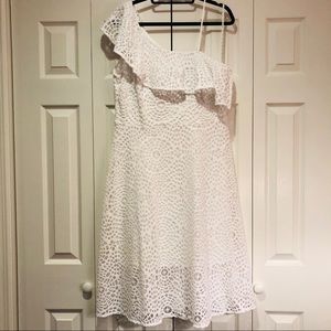 NWT Lilly Pulitzer One Shoulder Lace Midi Dress